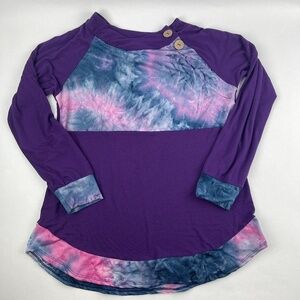 Celeste Tshirt Womens Large Purple Tie Dye